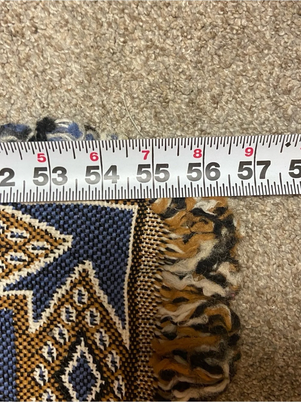 Eagle, Wolf & Cougar Woven Tapestry Throw - Blue, White & Brown 56 x 48 inches